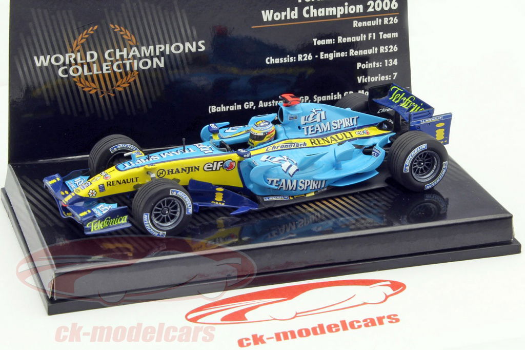 Minichamps 1:43 Fernando Alonso Renault R26 #1 World