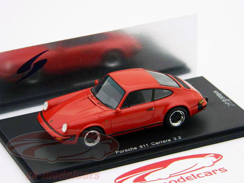 1/43 ミニカー PORSCHE 911 Carrera Spark 1:43 Porsche 911 Carrera 3.2 red CA04311005 model car