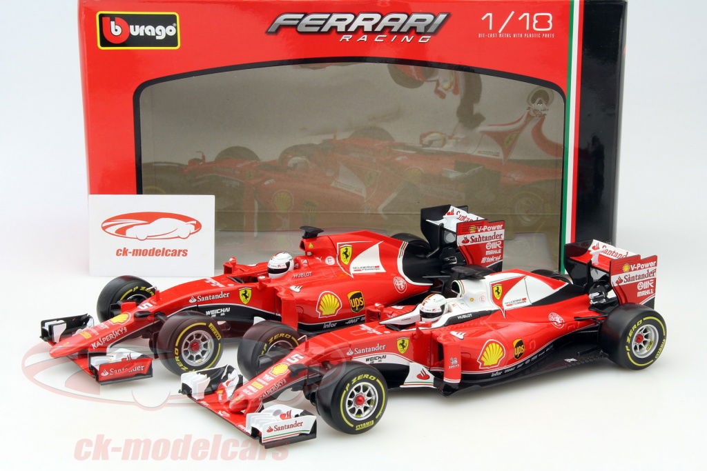 ミニカー Bburago Ferrari 1/18 S F15 T S. Vettel Burago 1/18 Scale Diecast Model 18-16801 Ferrari SF15-T - S