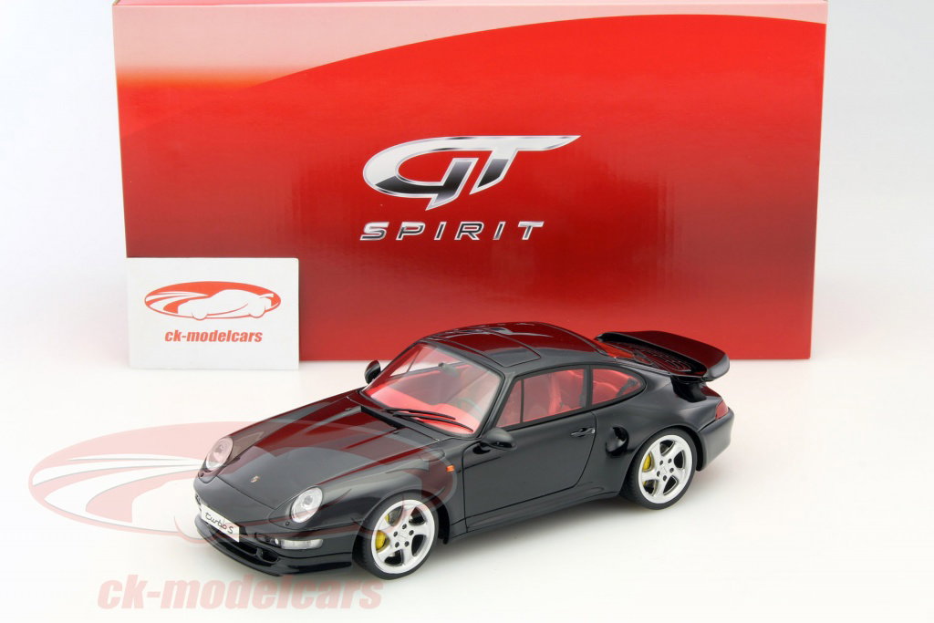 GT-SPIRIT 1:18 Porsche 911 (993) Turbo S black GT714 model car