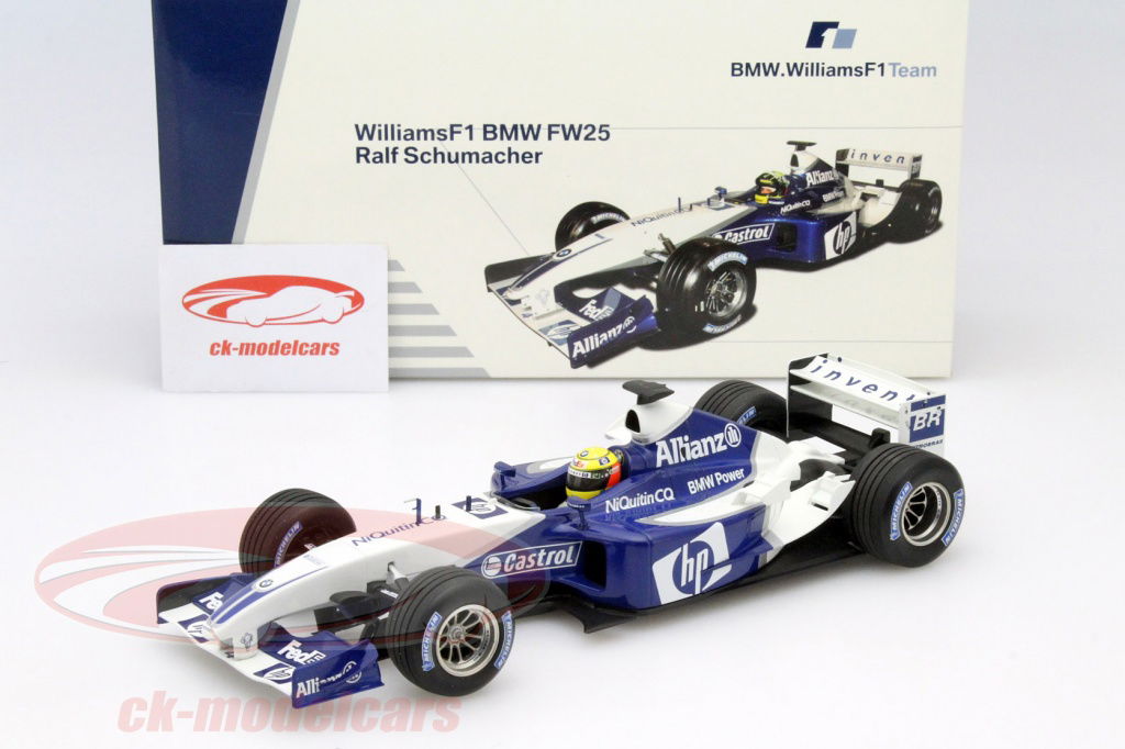ウィリアムズFW25 F1カー ミニカー 1/18スケール Minichamps 1:18 Ralf Schumacher Williams FW25 #4 formula 1