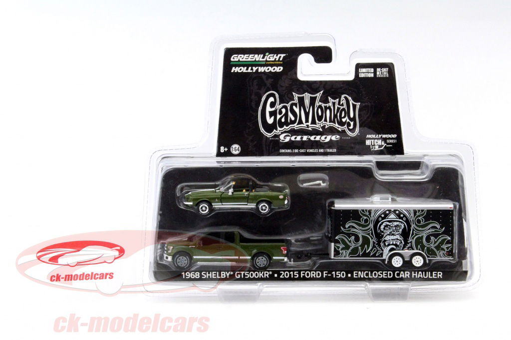 Greenlight 1:64 3-Car set Gas Monkey Garage verde scuro