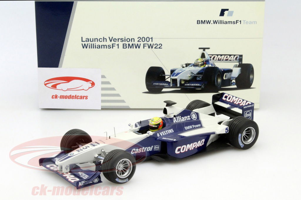 【ミニチャンプス　ウィリアムズ　BMW FW21 2002年1/18】 ミニチャンプス 100030003 1/18 ウイリアムズ F1 BMW FW25 (No.3