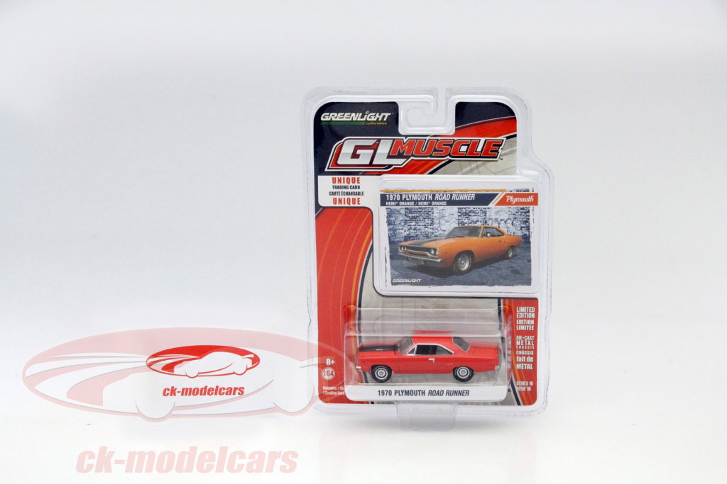 Greenlight 1:64 Plymouth Road Runner Year 1970 red 13160 model car