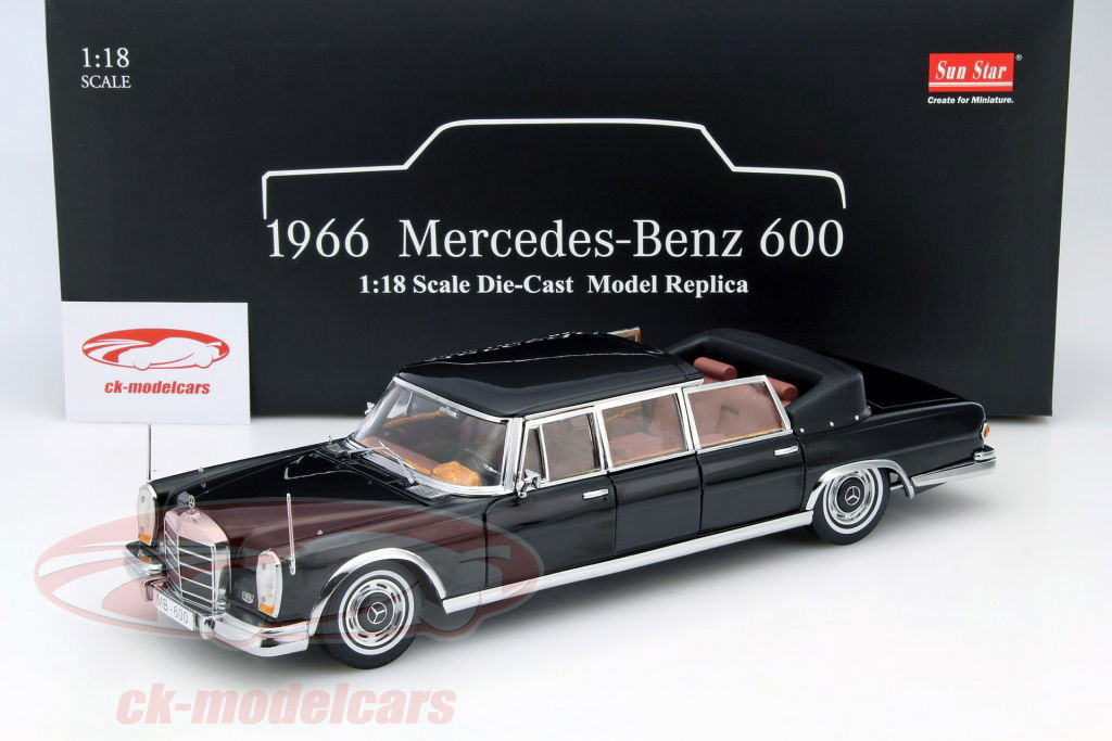 サンスター　1966 メルセデスベンツ600 ブラック Amazon.co.jp: 1/18 サンスター Sun Star 1966 Mercedes-Benz