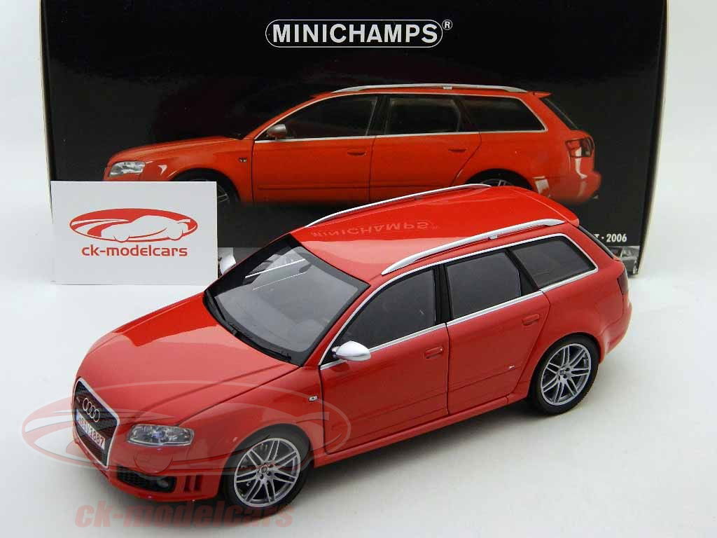 AUDI RS4 ミニカー モデルカー 1/18 1:18 MINICHAMPS Minichamps 1:18 Audi RS4 Avant Bj. 2006 red 100014610 model