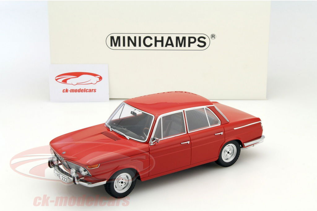 ミニチャンプス社製 1/18 BMW 1800 TiSA Minichamps 1:18 BMW 1800 Ti Year 1965 red 107024001 model