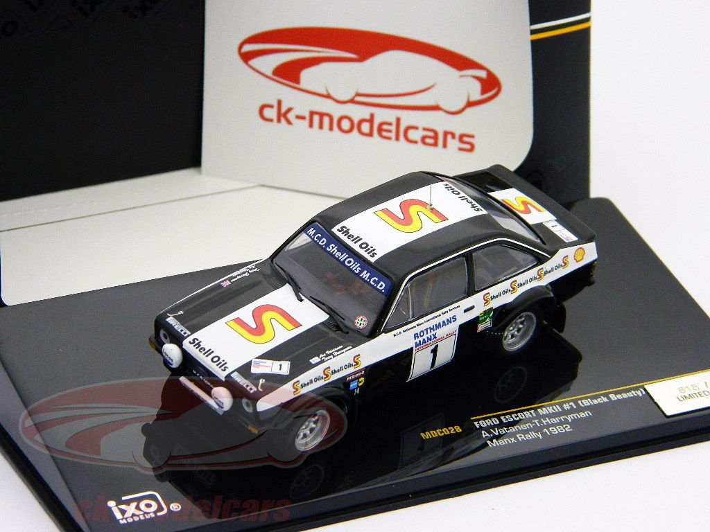 Ixo 1:43 Ford Escort MKII #1 Black Beauty Vatanen Manx Rally