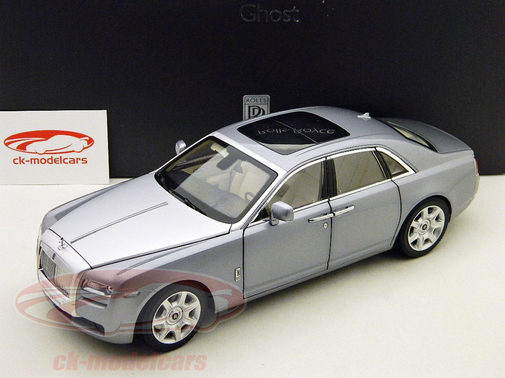 ミニカー　1/18 ロールスロイス ゴースト (JUBIE シルバー) [K08801S] Kyosho 1:18 Rolls Royce Ghost 2011 jubie silver 08801S model
