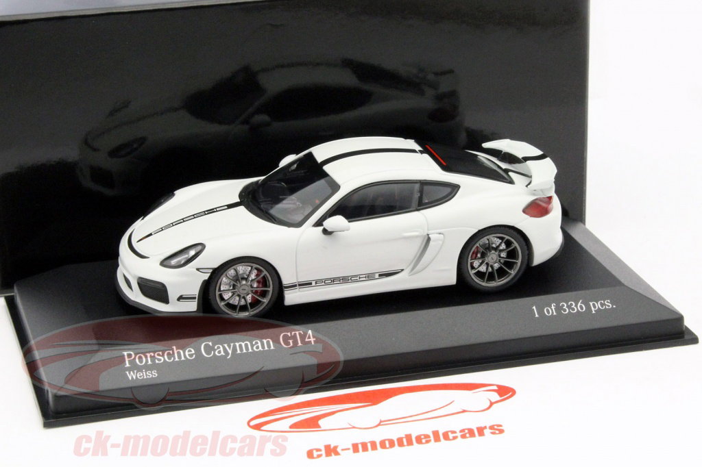 Minichamps 1:43 Porsche Cayman GT4 year 2016 white 410066120 model