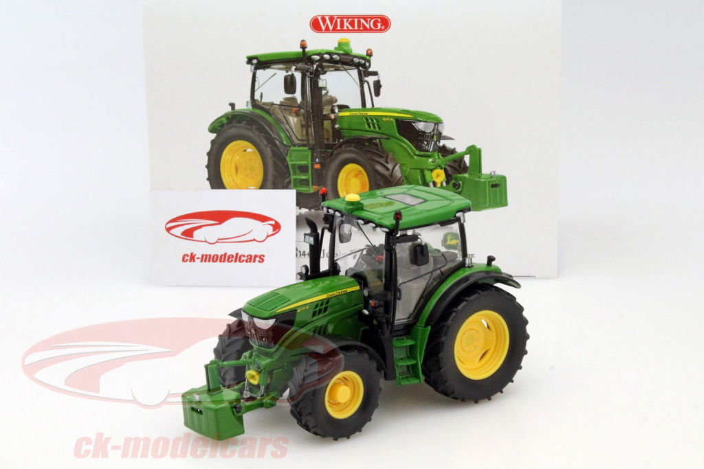 その他 wiking 1/32 JD6125R Wiking 1:32 John Deere 6125R tractor green 7318 model car