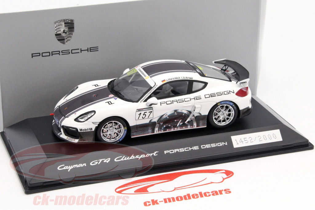 Spark 1:43 Porsche Cayman GT4 Clubsport #157 Porsche Sports