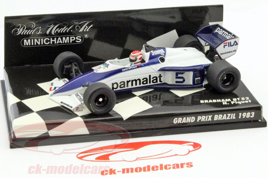ミニカー MINICHAMPS BRABHAM BMW BT52 Minichamps 1:43 Nelson Piquet Brabham BT52 #5 brazil GP