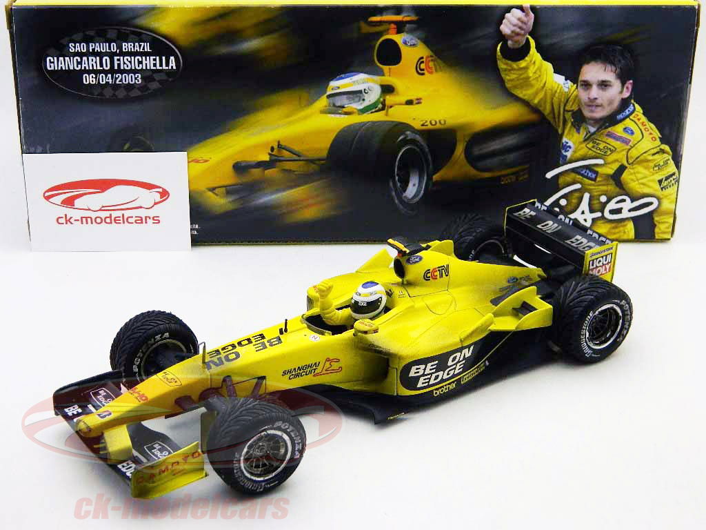 HotWheels 1:18 G. Fisichella Jordan EJ12 GP Interlagos