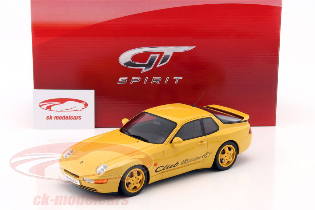 GT-SPIRIT 1:18 Porsche 968 Club Sport year 1992 yellow GT129