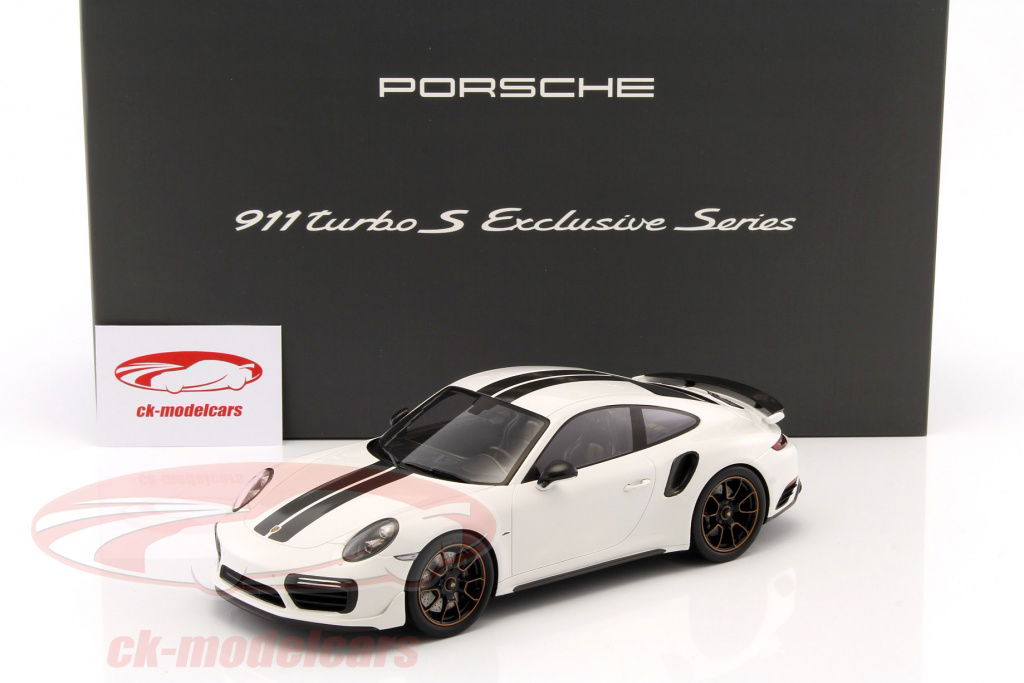 Spark 1:18 Porsche 911 (991) Turbo S Exclusive Series white