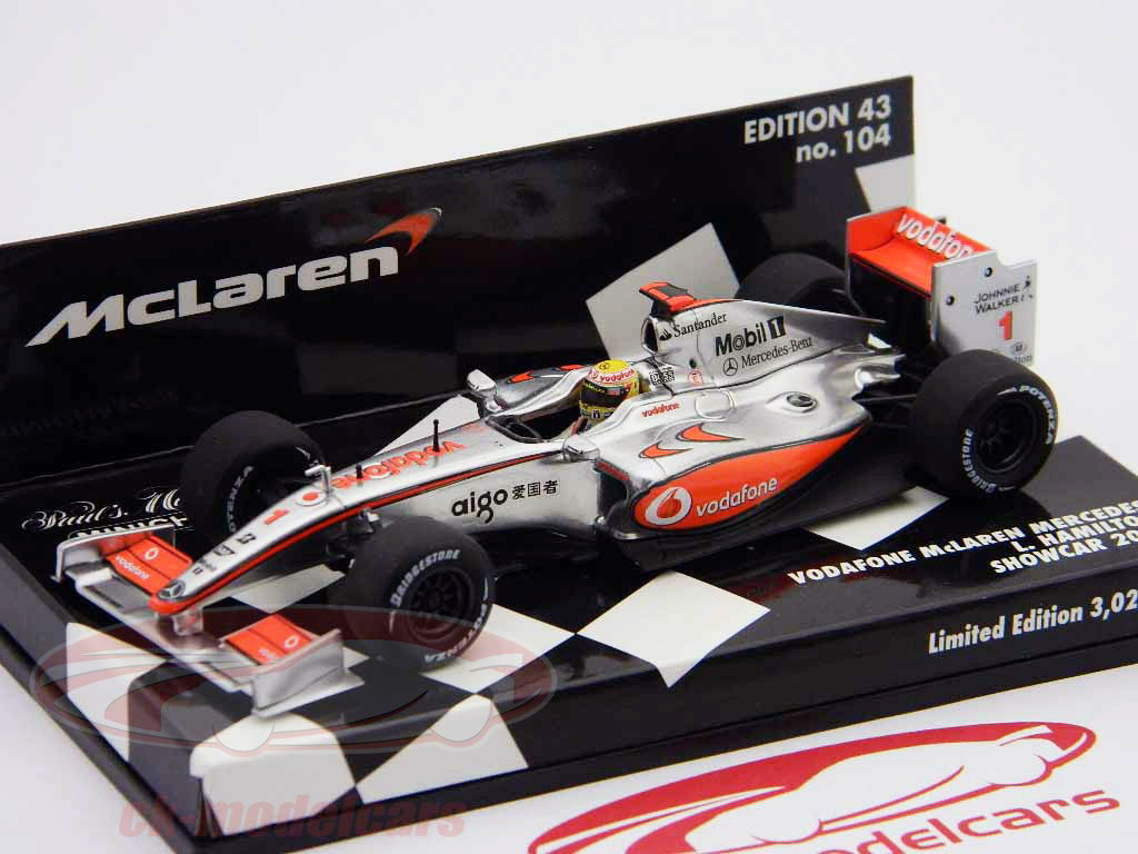 ミニカー F1 McLaren MP4-24 L. HAMILTON 2009 1/43 Minichamps 1:43 L. Hamilton McLaren Mercedes MP4-24 Formula