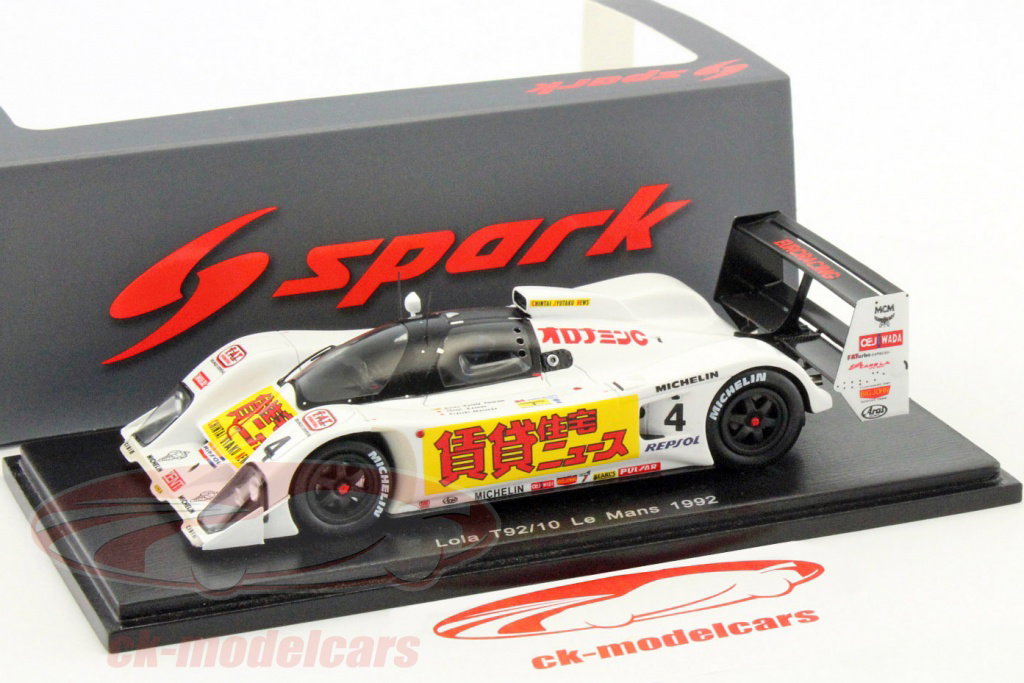 Spark 1:43 Lola T92/10 #4 24h LeMans 1992 Frentzen, Zwolsman