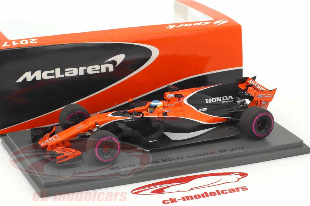 スパーク SPARK マクラーレン Mclaren Honda MCL32 Spark 1:43 Fernando Alonso McLaren MCL32 #14 Australia GP