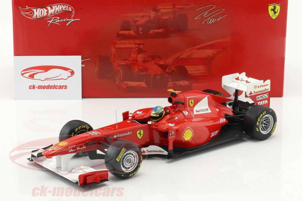 HotWheels 1:18 F. Alonso Ferrari F150 Italia Formula 1 2011 W1073