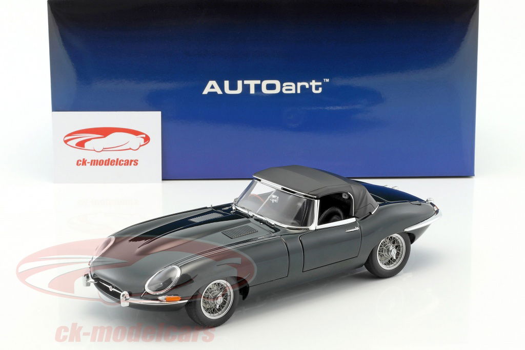 ミニカー AUTOart MILLENNIUM 1/18 JAGUAR E-TYPE AUTOART JAGUAR E-TYPE ROADSTER SERIES III V12 1970 DARK