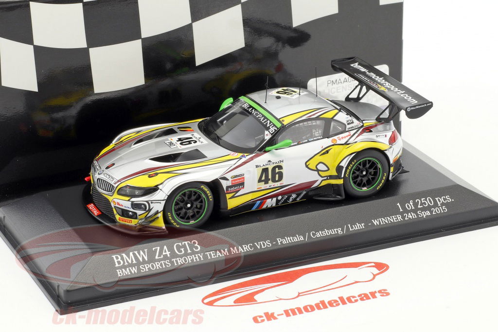 MINICHAMPS BMW Z4 GT3 限定版 1/43 ミニチャンプス 1/43 BMW Z4 GT3 Sports Trophy チーム スタディ