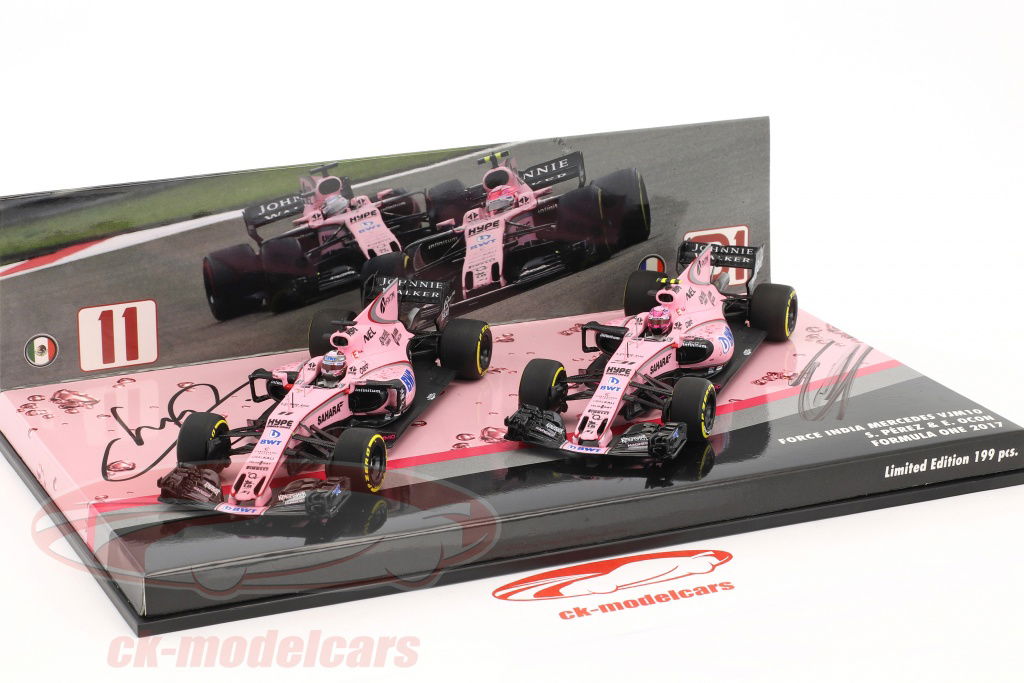 Minichamps 1:43 Perez & Ocon Force India VJM10 2-Car Set 式 1 2017