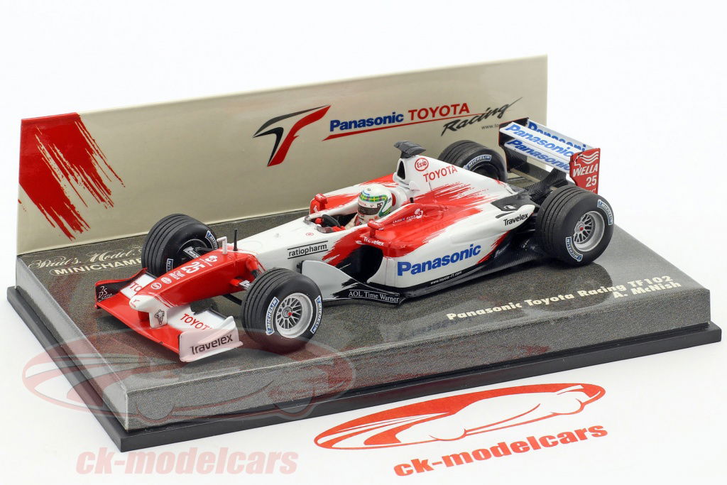 Minichamps 1:43 Allan McNish Toyota TF102 #25 formula 1 2002