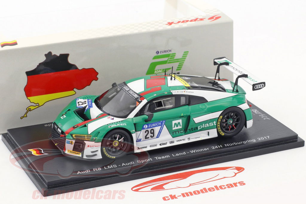 Spark 1:43 Audi R8 LMS #29 Winner 24h Nürburgring 2017 Audi