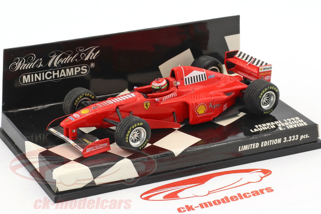Minichamps 1:43 Eddie Irvine Ferrari F300 #4 formula 1 1998