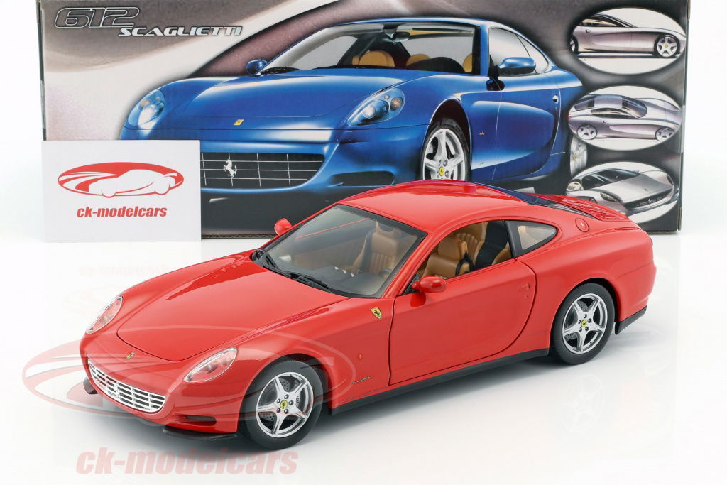 HotWheels 1:18 Ferrari 612 Scaglietti 2004 red B6047 model car