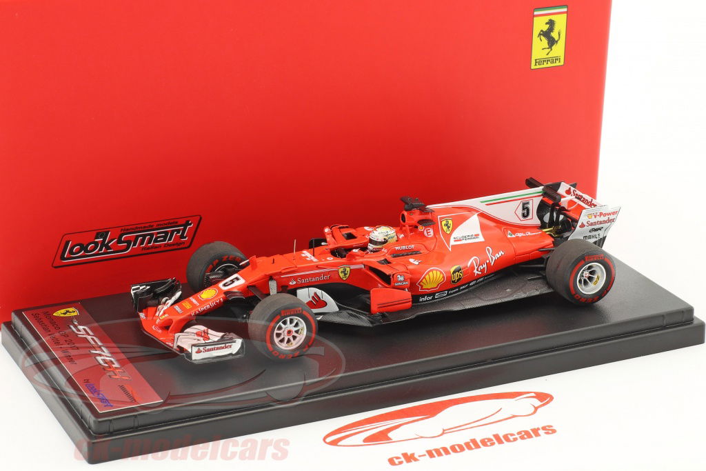LookSmart 1:43 Sebastian Vettel Ferrari SF70H #5 Winner