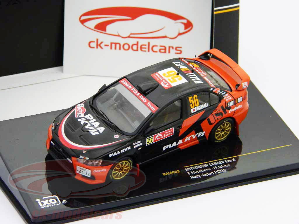 Ixo 1:43 Mitsubishi Lancer Evo X #56 Nutahara, Ichino Rally Japan