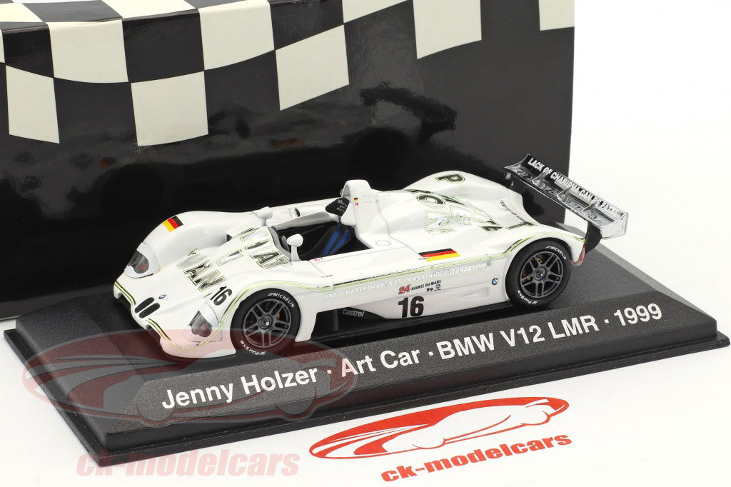 Minichamps 1:43 BMW V12 LMR kind Car Jenny Holzer 24h LeMans