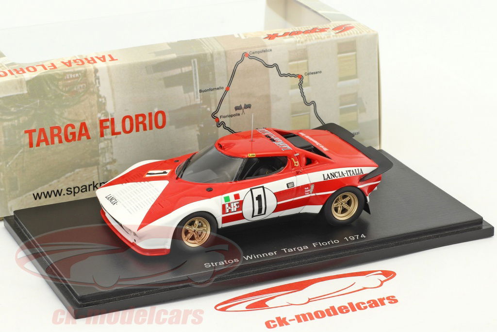 Spark 1:43 Lancia Stratos HF #1 勝者 Targa Florio 1974