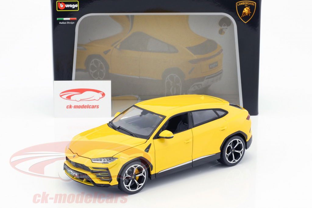 Bburago 1:18 Lamborghini Urus yellow 18-11042Y model car 18