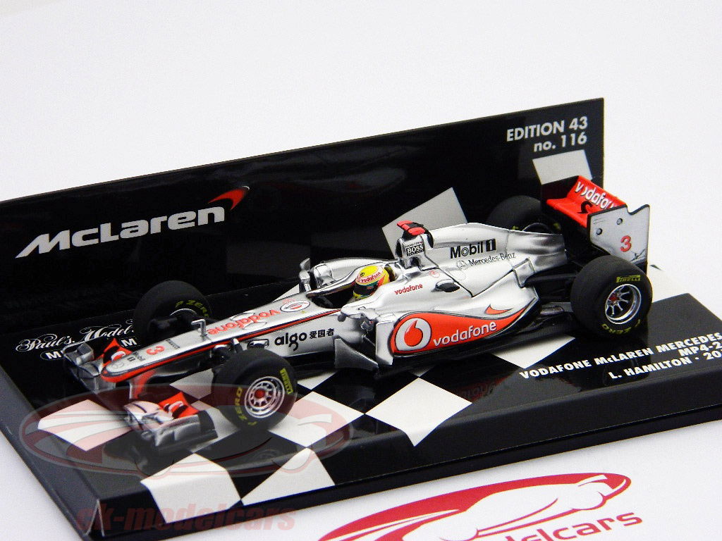 L・ハミルトン マクラーレン メルセデス ショーカー モデルカー 富士スピードウェイコレクション 特注】 ミニチャンプス 1/43