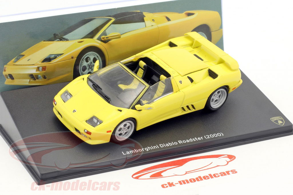 Leo Models 1:43 Lamborghini Diablo Roadster year 2000 yellow