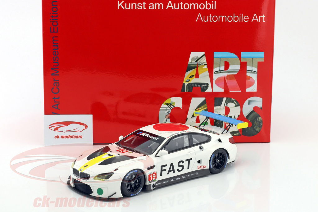 Kyosho 1:18 BMW M6 GTLM #19 Art Car John Baldessari with
