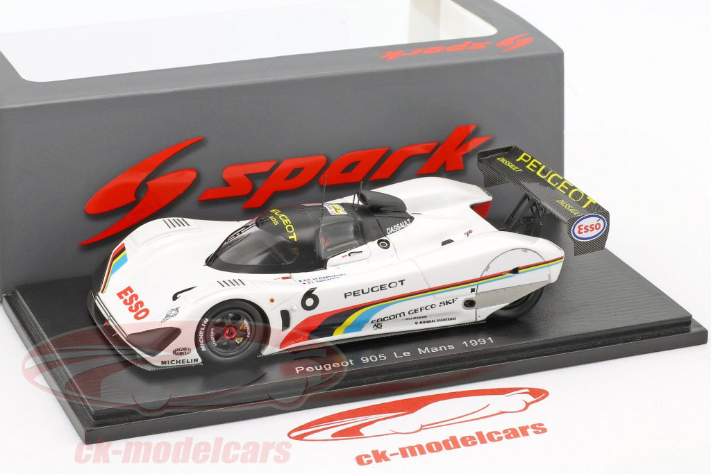 Spark 1:43 Peugeot 905 #6 24h LeMans 1991 Rosberg, Dalmas