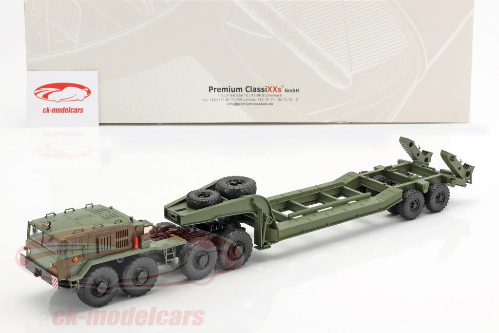 Premium Classixxs 1:43 MAZ 537 NVA 低ローダセミトレーラ