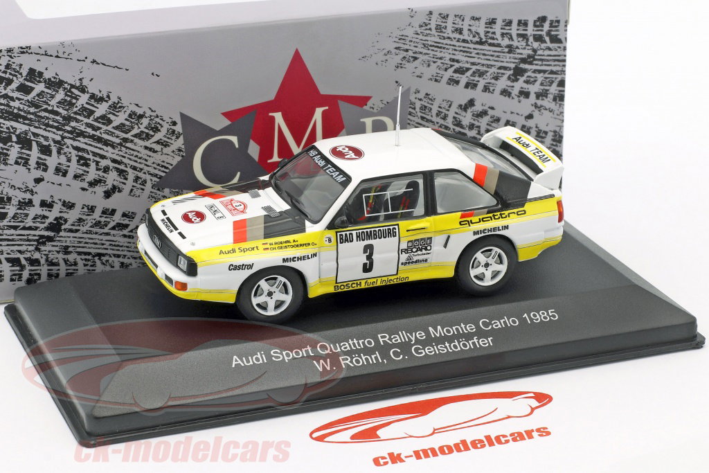 Audi Sport quattro 1985 ミニカー 1/43 CMR 1:43 Audi Sport Quattro #3 2nd Rallye Monte Carlo 1985 Röhrl