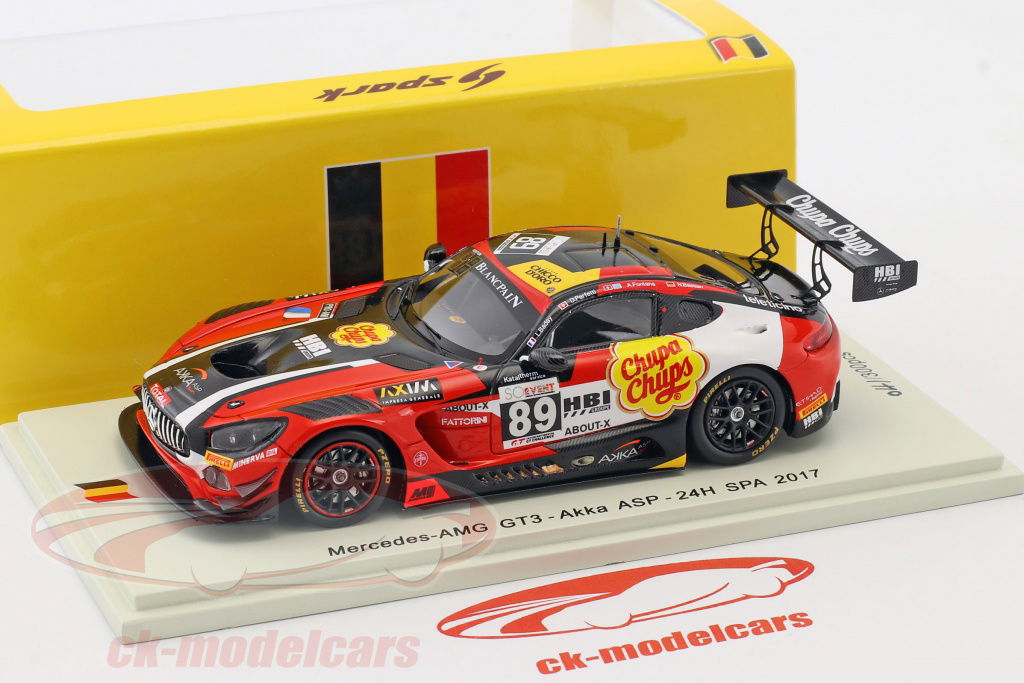 ミニカー　1/43 Mercedes-AMG GT3 #89 AKKODIS ASP Team 24H Spa 2023 A. Baptista - R. Baptista - A. Hellmeister - B. Baptista [SB728] Buy online SB728 - Spark 1:43 SPARK Mercedes Benz Amg Gt3