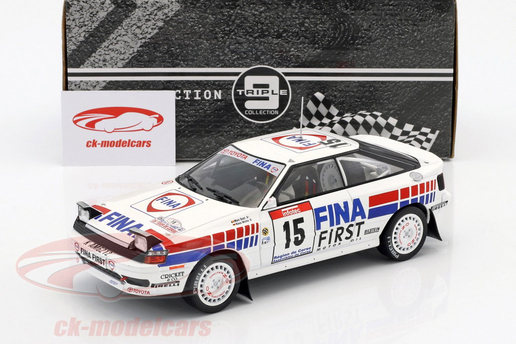 Triple9 1:18 Toyota Celica GT-4 #15 4th Tour de Corse 1991 Duez