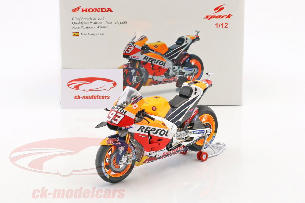 Spark 1:12 Marc Marquez Honda RC213V #93 World Champion MotoGP