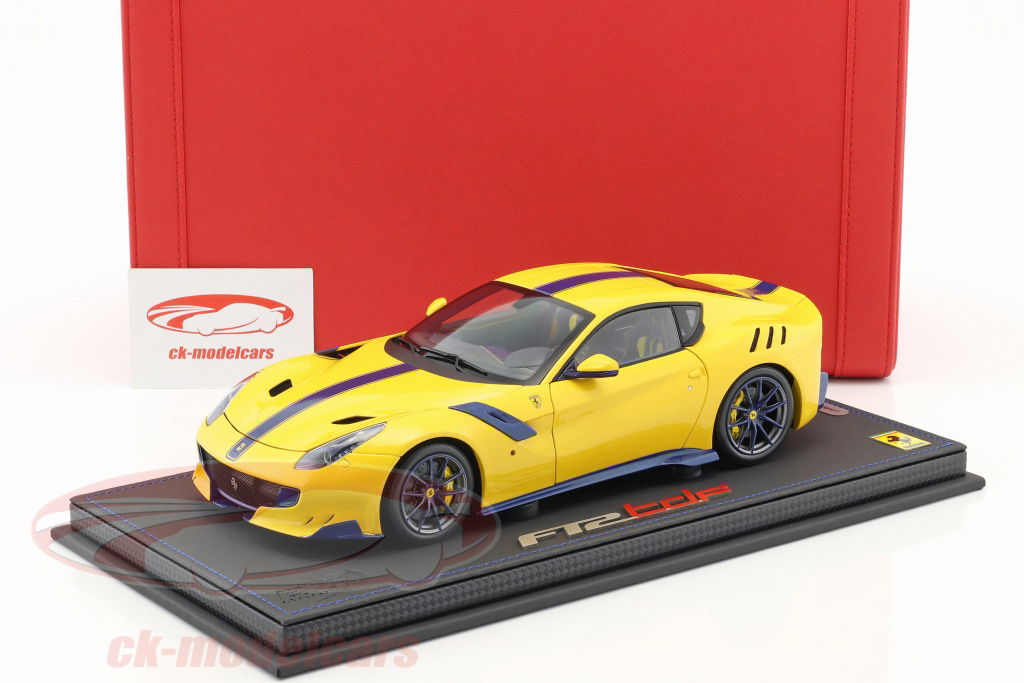 BBR 1/18 フェラーリ F12TDF Giallo Modena イエロー 1/18 BBR Ferrari F12 TDF Yellow/Black Stripe BBR182106 | eBay