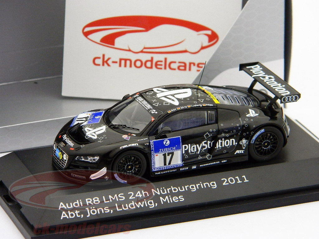 Spark 1:43 Audi R8 LMS #17 24h Nürburgring 2011 Abt/Jöns/Ludwig