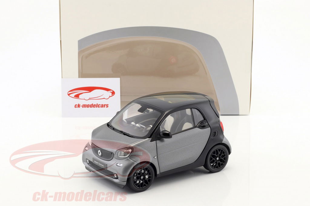 Norev 1:18 Smart fortwo Coupe (C453) 黒 / グレー B66960281