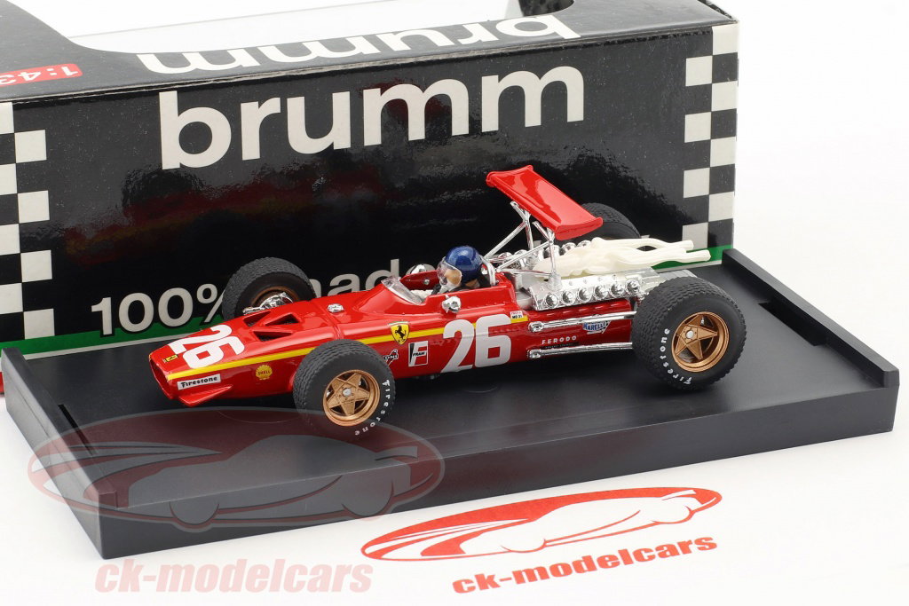 Brumm 1:43 Jacky Ickx Ferrari 312 F1 #26 Winner French GP formula