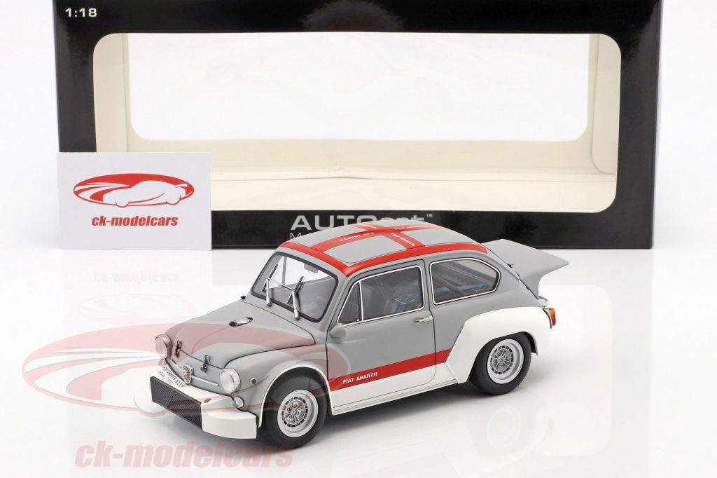 AUTOart 1:18 Fiat Abarth 1000 TCR Year 1970 gray / red 72641 model